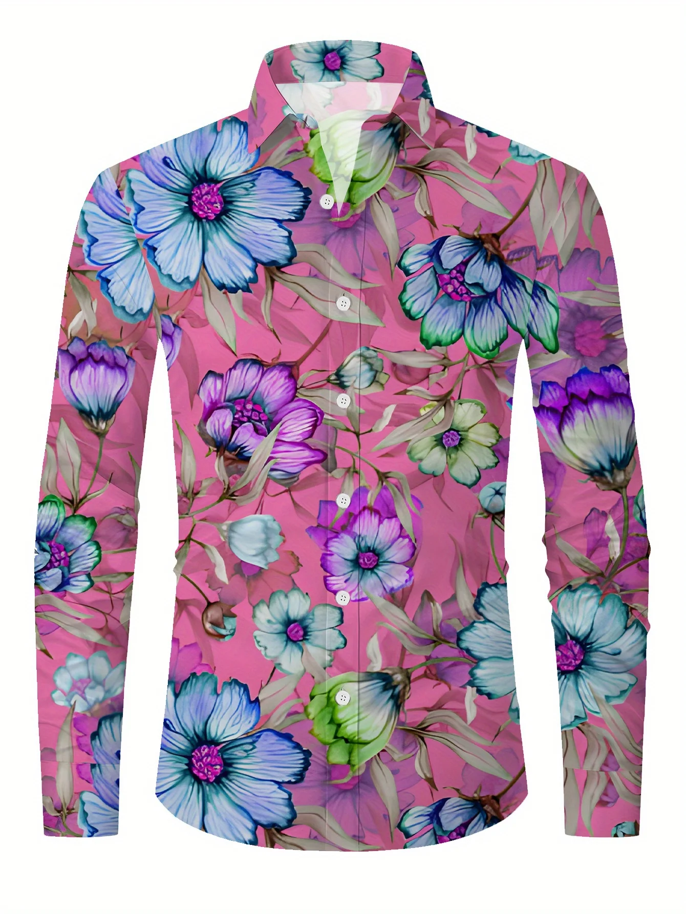 

Men's spring and autumn casual long sleeve shirt handsome fashion and versatile new men's top，