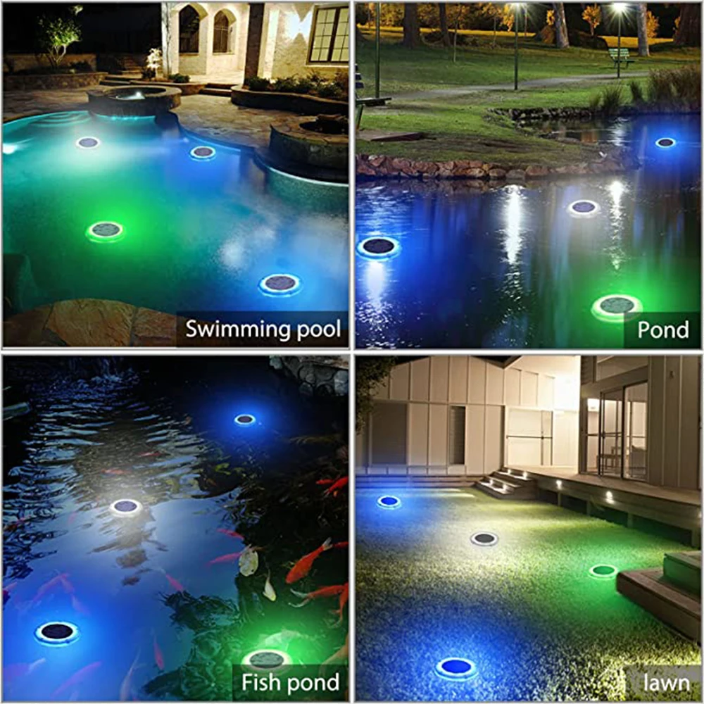 

D5 Solar LED Floating Pool Light Waterproof Swimming Pool Float&Glow Underwater Lamp Outdoor Decorative For Pond Pool Aquariu