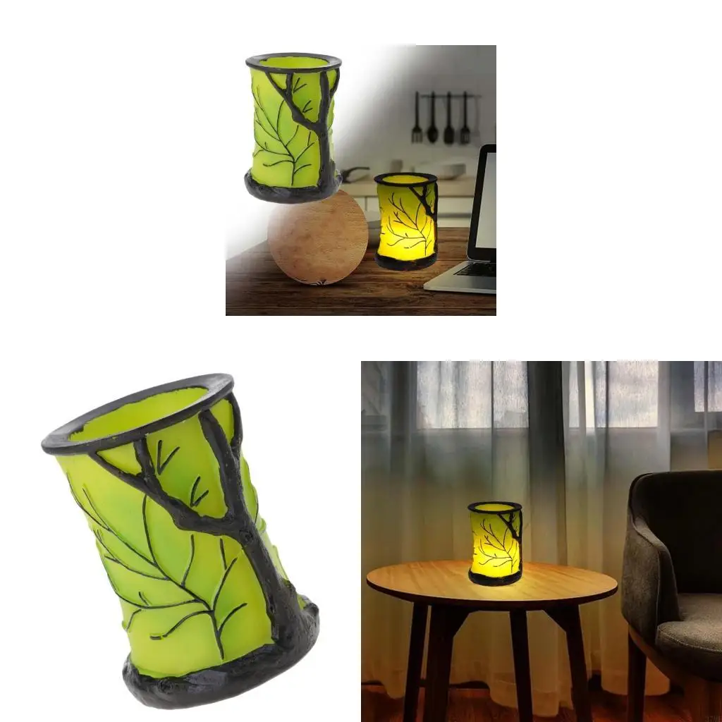 37ME Enchanting Forest Styles Bedroom Nightlight Bedsides Table Lamp Nature Inspired Tree Motifs Night Lamp for Bedroom