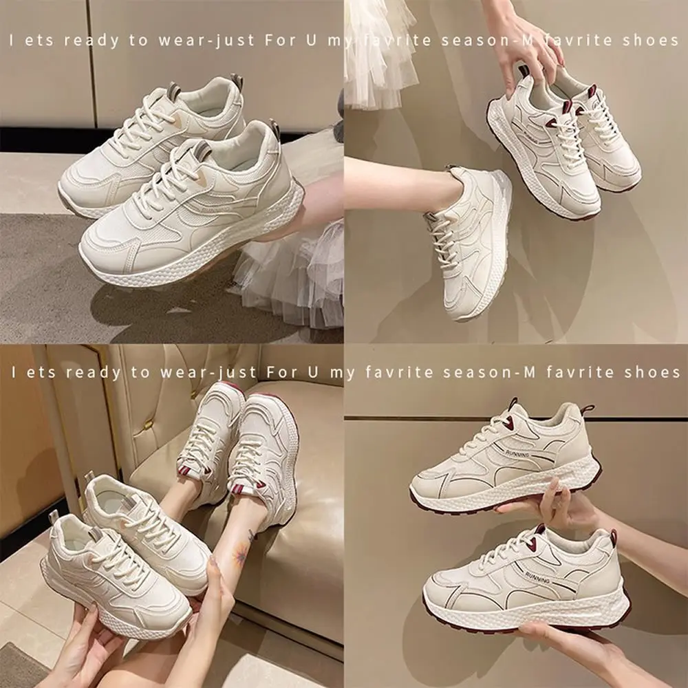 أحذية الجري النسائية غير الرسمية ربيع الخريف نمط جديد متعدد الاستخدامات خفيفة الوزن مريحة المطاط وحيد أحذية أبي عصرية #5