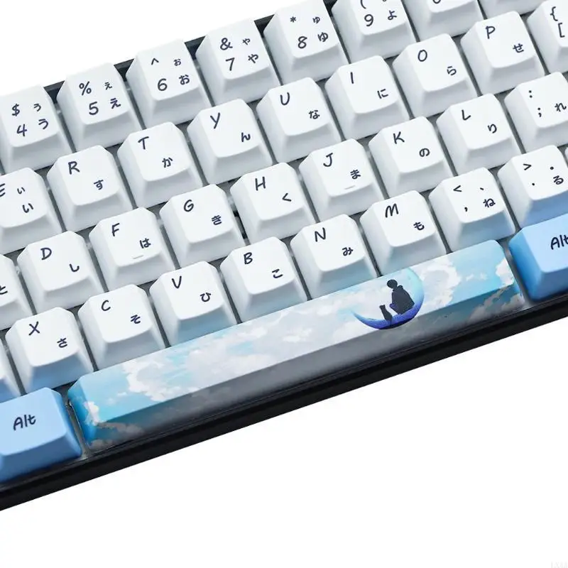 

LXAA Keycaps 73 PBT Sublimation Keycaps Abrasion Resistance for Mechanical Keyboards
