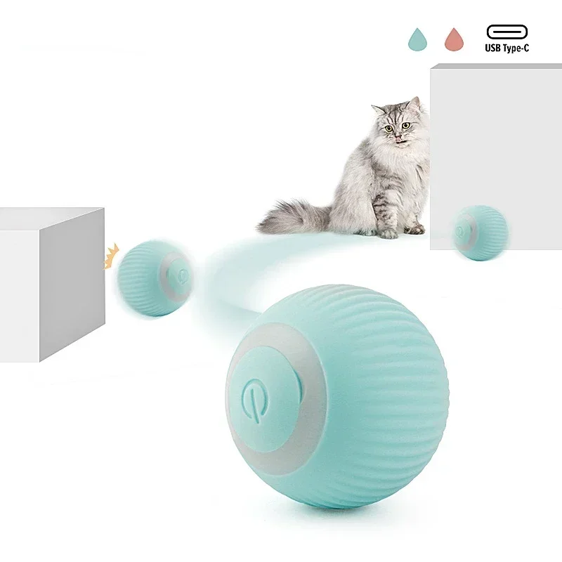 

Smart Cat Toys Automatic Rolling Ball Electric Cat Toys Interactive For Cats Training Self-moving Kitten Toys Pet Accessories