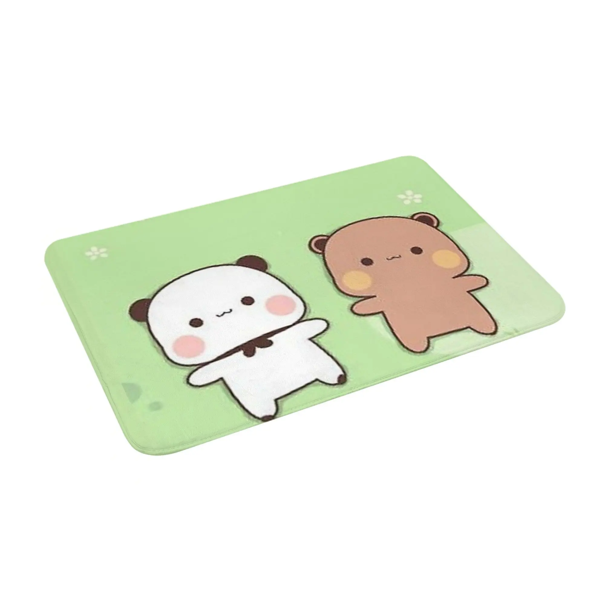 

Нескользящий коврик для двери Panda Brownie Bear Mochi Cats, напольный коврик, прочный ковер для кухни, входа, дома, ванной комнаты, коврики для ног