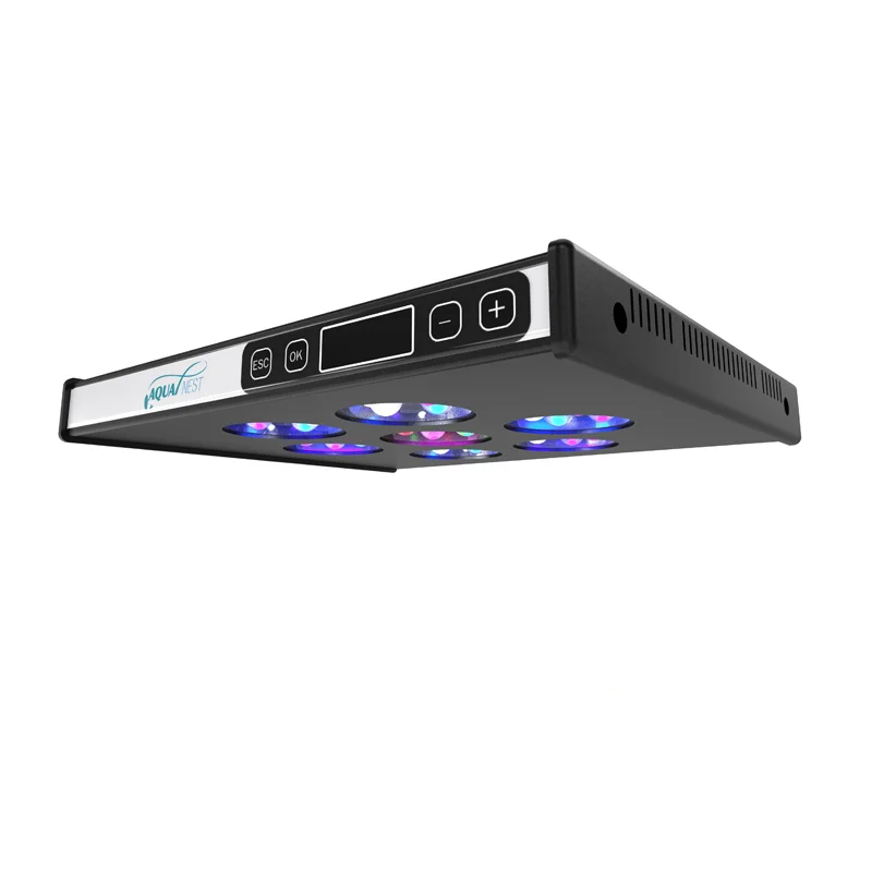 LED Aquarium Light with Wi-Fi Control, Dimmable, Sunrise, Sunset, Marine Coral Reef, SPS, LPS, 78W, 150W, 240W