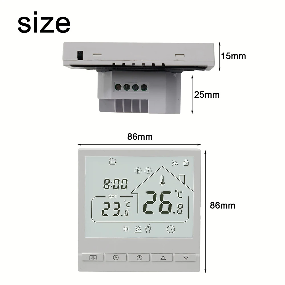 

Программируемый напольный термостат с Wi-Fi, голосовым управлением и четким дисплеем с подсветкой для умного домашнего отопления