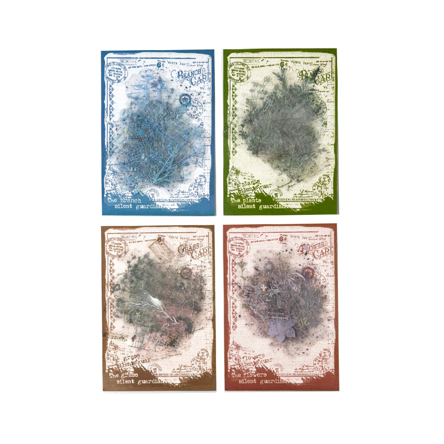 24sets/1lot Kawaii Scrapbook Stickers Vintage flowers and plants Junk Journal Gold Planner Stationery Planner Decorative