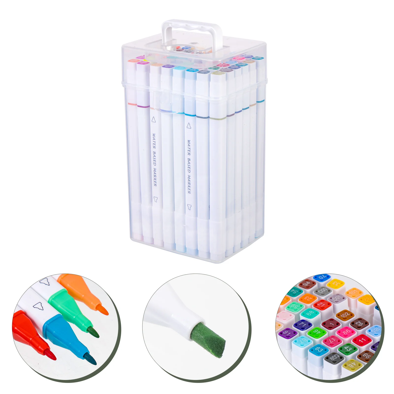 

Sewoart 48pcs Dual Tip Markers Art Drawing Pens for Students Supplies