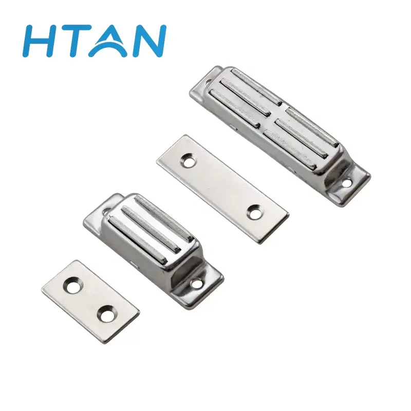 

304 Stainless Steel Strong Magnetic Cabinet Door Suction Wardrobe Cabinet Furniture Security Hasp Lock