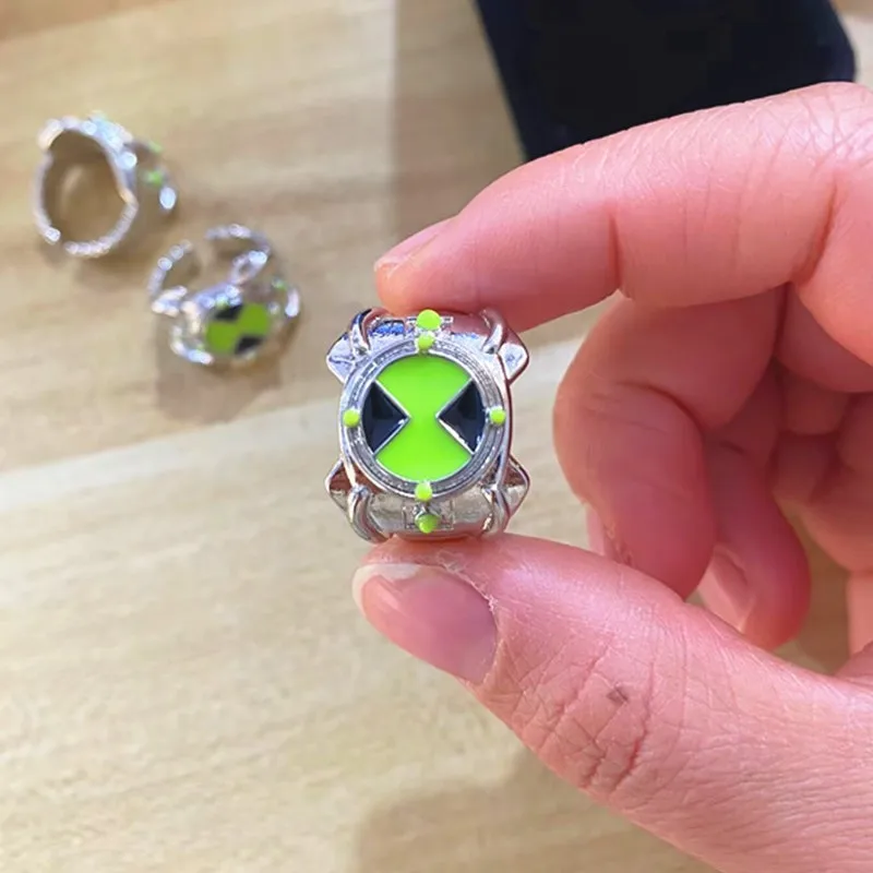 Anime Ben 10 Omnitrix Cosplay Ring Unisex Punk Goth Trendy Personality Finger Rings Jewelry Accessories