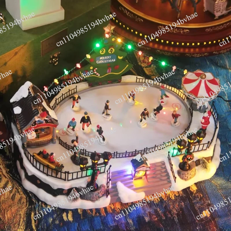 Carousel Ice Rink Glowing Amusement Park Christmas Birthday Gift