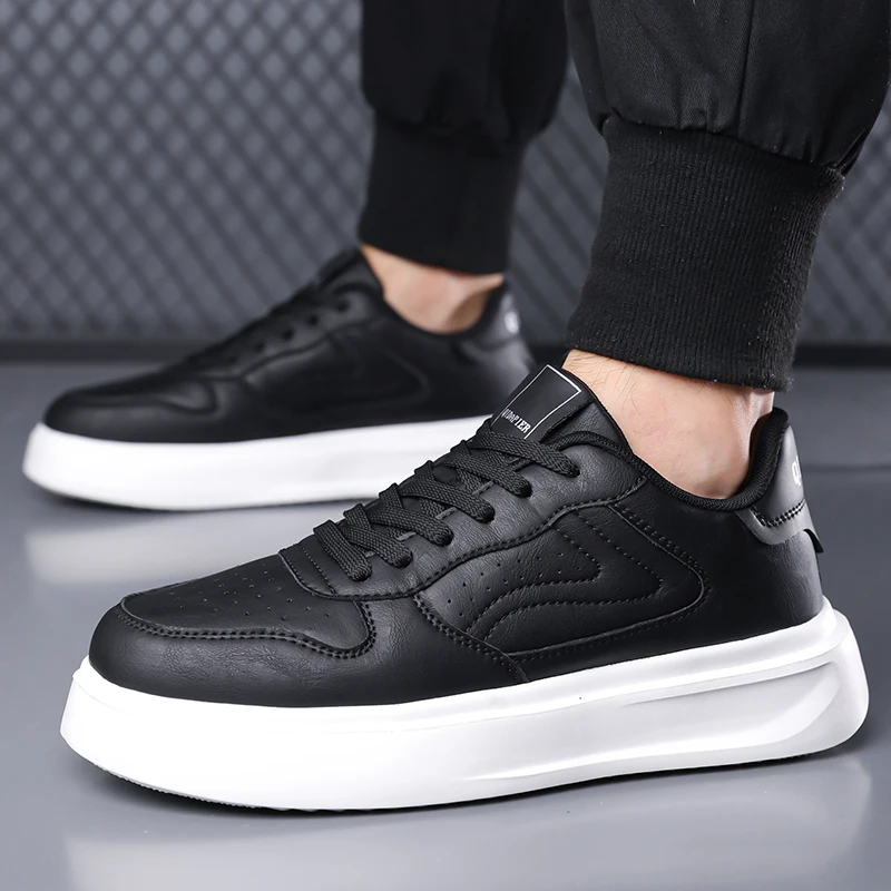 

Autumn New Men's Casual Shoes, Comfortable Solid Color Casual Sports Shoes Lightweight Walking Shoes Couple's Shoes Plus Size