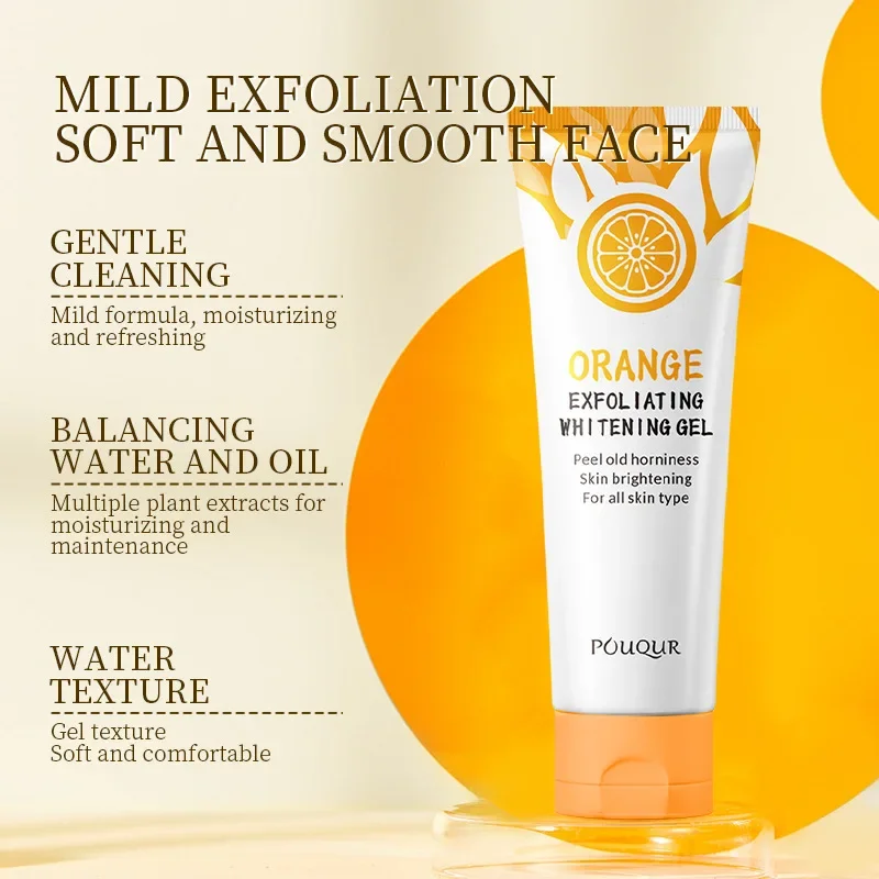 

Orange Exfoliating Gel Dead Spot Remover Brighten Peeling 50g Gentle Repair Scrub Whiten Hydrating Moisturizer Korean Skin Care