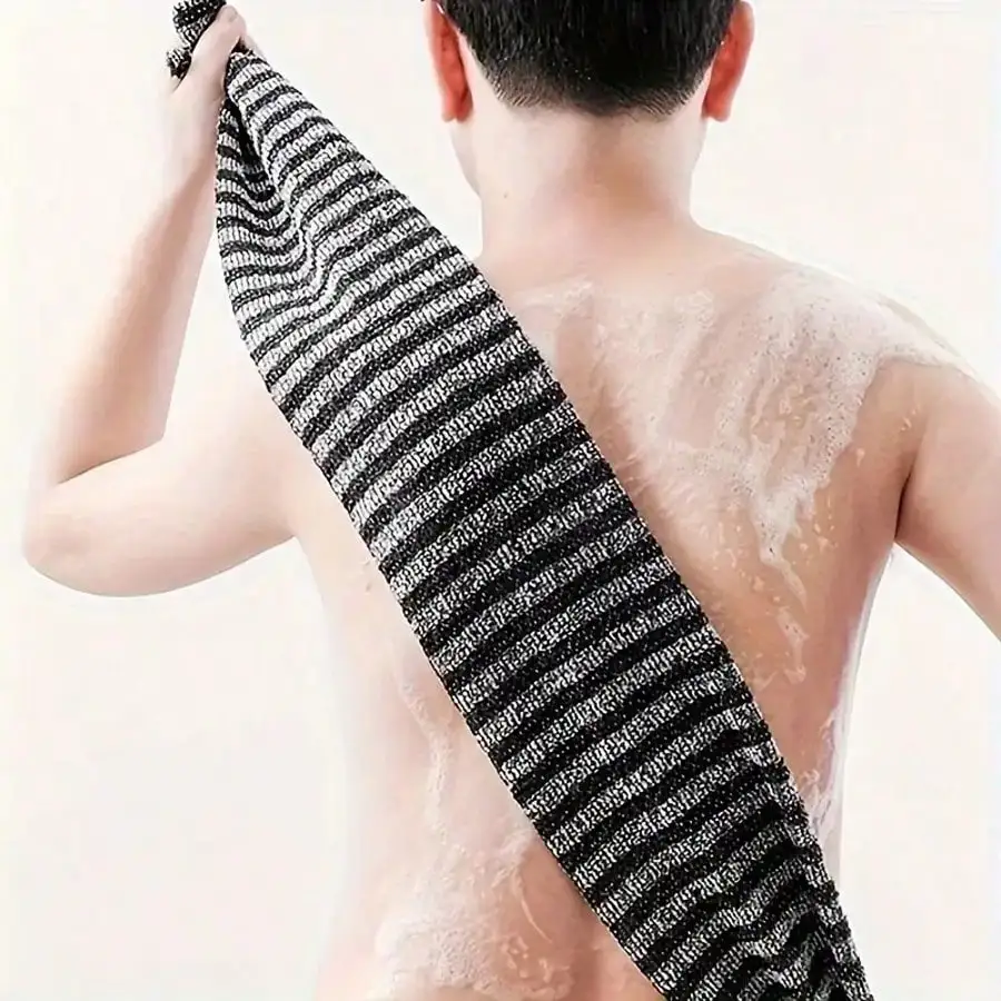 Exfoliating Bath Towels, Bath Brushes, Back Towels, Japanese-Style Exfoliating Scrub Bath Sponges, Men's And Women's Daily Care - Detail 1