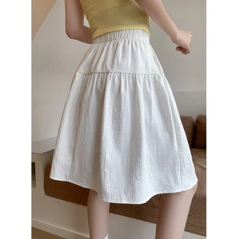 

High Waist Elastic Loose ort Skirt Women's Spring Summer New Sle Versatile Slimming Casual Sports Skirt Japanese Sle