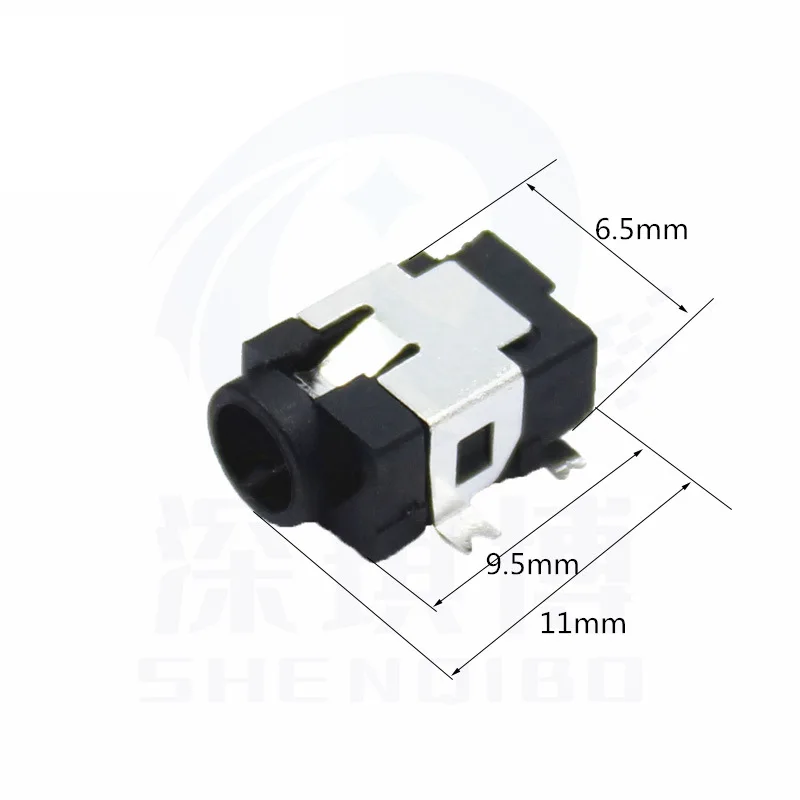 10PCS DC031A DC Power Supply Jack Socket Female Panel Mount Connector 3.5mm 1.35mm DC-031A 3.5*1.35
