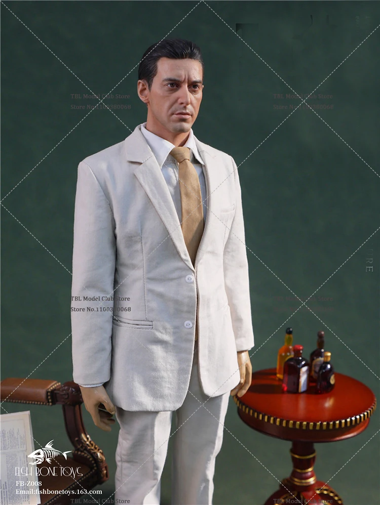 متوفر في المخزون FISH BONETOYS FB-Z008 1/6 مقياس كلاسيكي قابل للجمع زعيم المافيا مايكل مجموعة كاملة 12 بوصة شخصية جندية ذكر #4