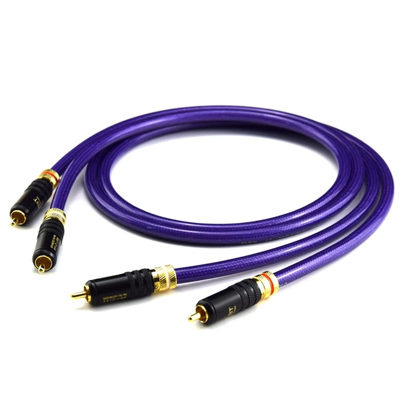 

Dutch Van Den Hul IT65G Silver Plated Fever Coaxial Audio Cable Signal Cable HiFi Sound RCA Double Lotus Cable