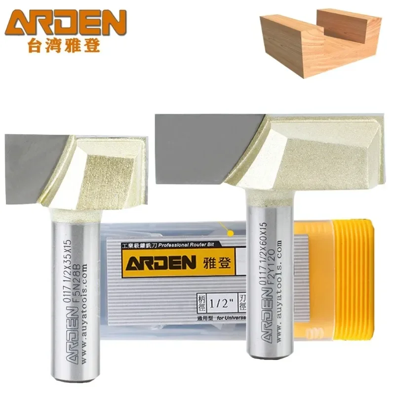 ARDEN Woodworking Bottom Cleaning Router Bit Metric Carbide Engraving Flat Bottom Pulling Slotting Milling Cutter For Wood MDF