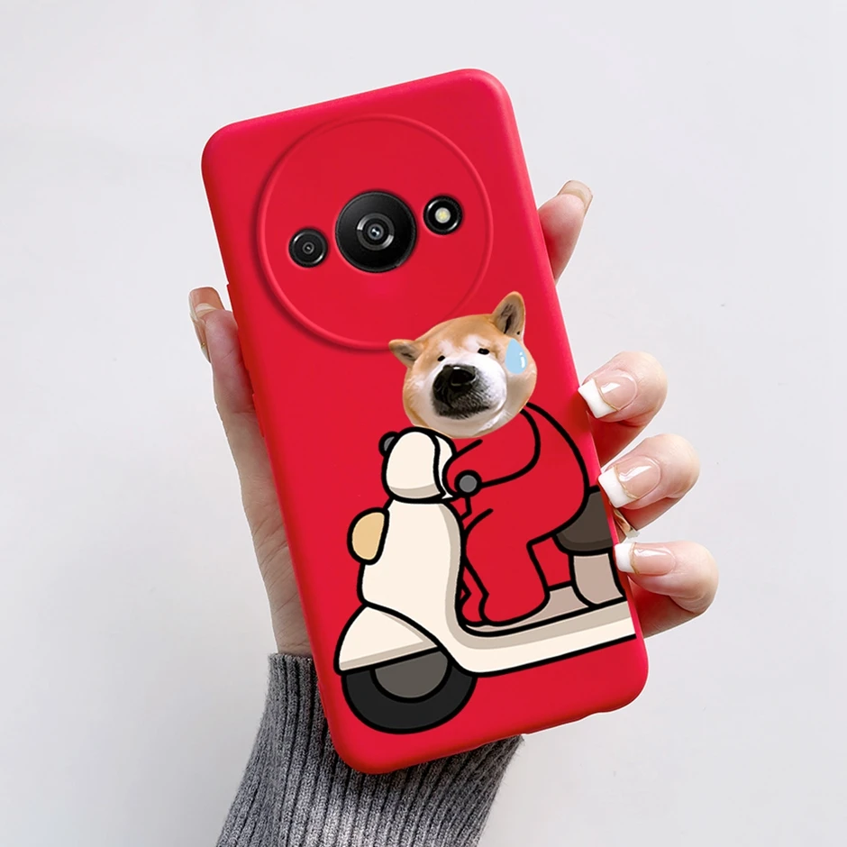 For Xiaomi Redmi A3 4G Cute Cartoon Shockproof Coque Covers  For Xiaomi Redmi A3 4G Beautiful Phone Shell Candy Color Phone Case