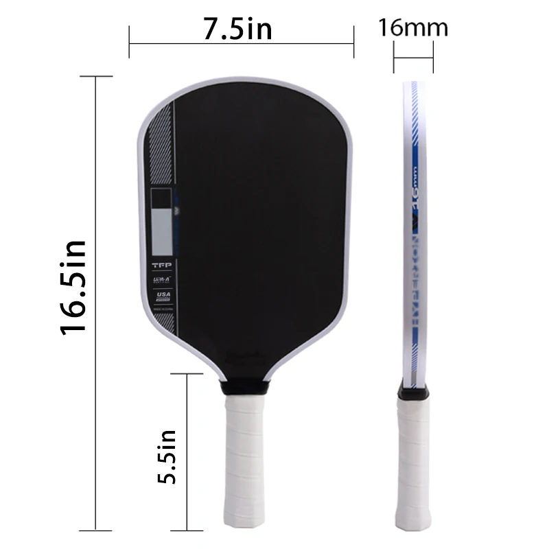 

2025 Hyperion 4th Gen Player Edition 16MM/14MM Pickleball Paddle USAPA Approved 4th Generation Propulsion Core Carbon Surface