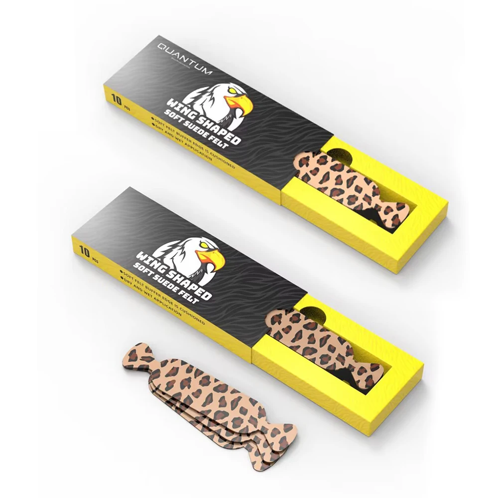 EHDIS Spare Wrap Felt Leopard-Print Cloth Squeegee Edge Buffer Protector Tape Vinyl Car Window Tint Scraper Replaceable Fabric