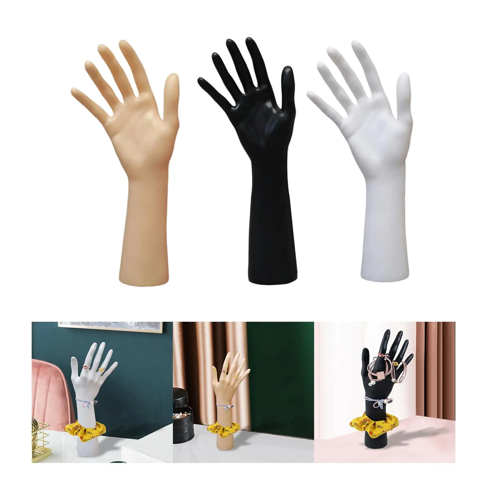 Mannequin Hand Jewelry Display Holder Organizer Long Arm for Hand Model