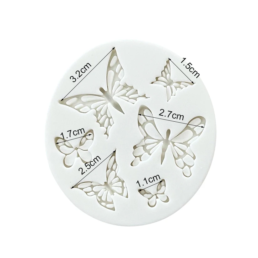 Schmetterling Silikon Kuchen Backform Sugarcraft Schokolade Cupcake Harz Werkzeuge Fondant Dekorieren Werkzeuge – Detail 8