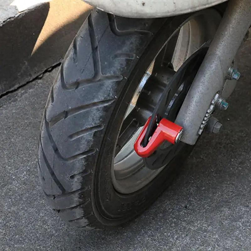 Bloqueio de disco da motocicleta resistente scooter roda bloqueio de freio a disco cadeado bicicletas bloqueio de freio a disco anti roubo bloqueio de roda com