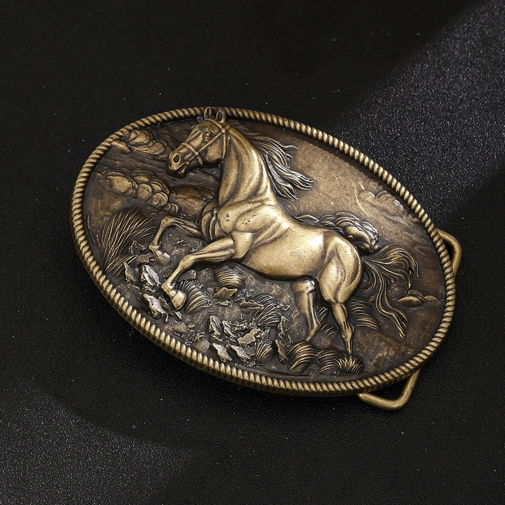 مشبك حزام غربي للرجال والنساء، مشبك حزام رعاة البقر على شكل حصان، مشبك حزام راعية البقر العتيق، مشبك حزام الحصان #3