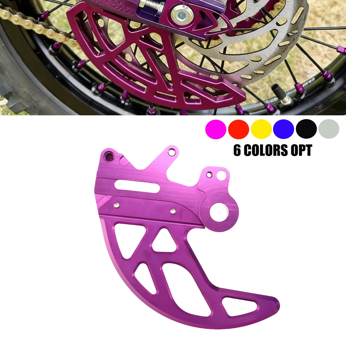 

Motorcycles Aluminium Alloy Rear Disc Brake Guard Cover Protective For SUR RON Surron Ultra Bee Electric Pit Bike Tuning Parts