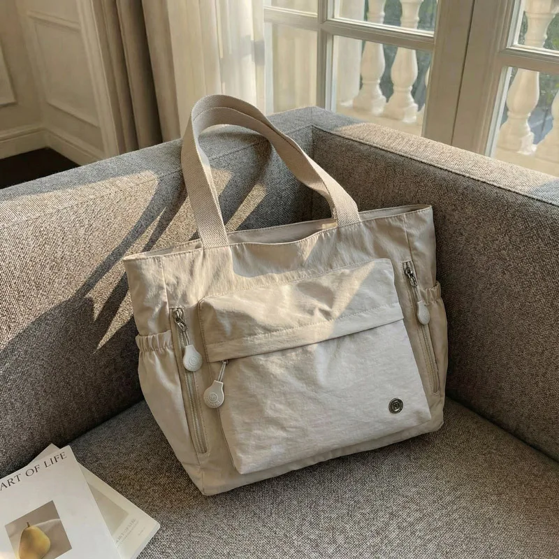 

Stylish Nylon Canvas Shoulder Bag for Women Spacious Top Handle Bag Tote Casual Comfortable and Versatile Texture Commuter Bag