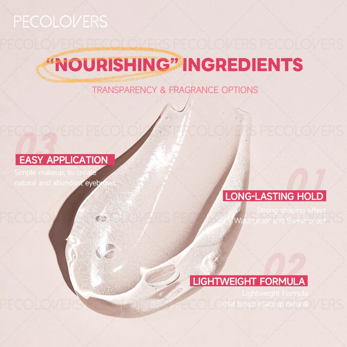 1 stuks 3D wenkbrauwgel wenkbrauwcrème, langdurige fruitsmaken, krachtig stylingvermogen, geschikt voor alle wenkbrauwvormen