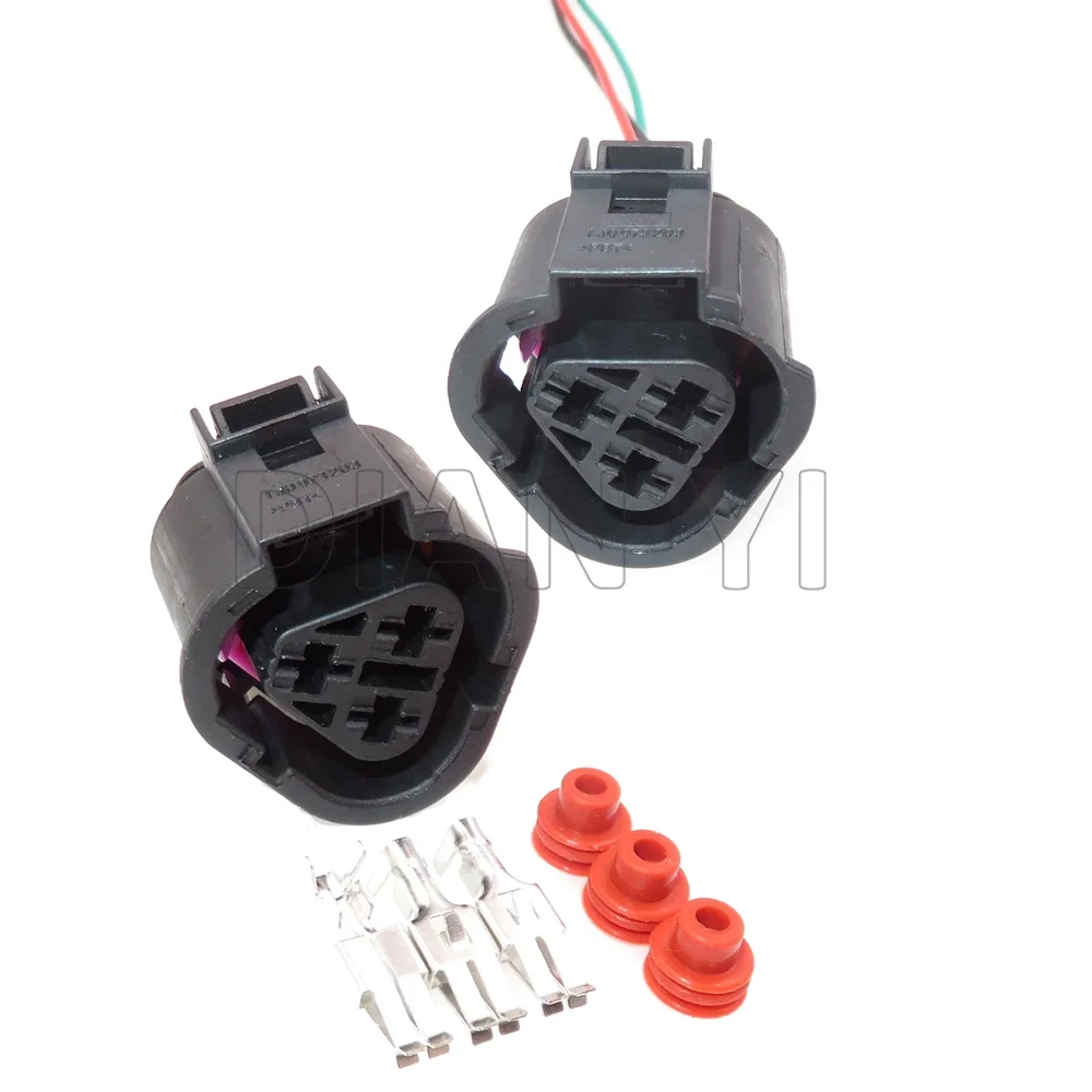 

1 Set 3 Way Car Temperature Control Wire Cable Sealed Socket AC Assembly Auto Thermal Switch Plastic Housing Connector 1J0973203