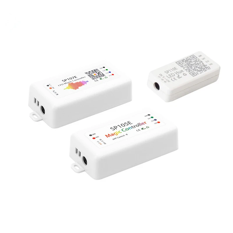 Контроллер светодиодных пикселей SP105E SP110E Bluetooth SP107E Музыка SP108E Wi-Fi для SK6812 WS2812B APA102 Пиксели Светодиодная лента DC5V-24V