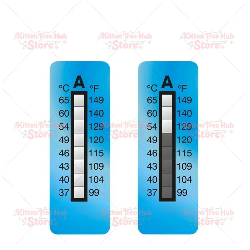 Temperature measuring paper, temperature sensing color changing sticker, sensing test paper, temperature measuring sticker