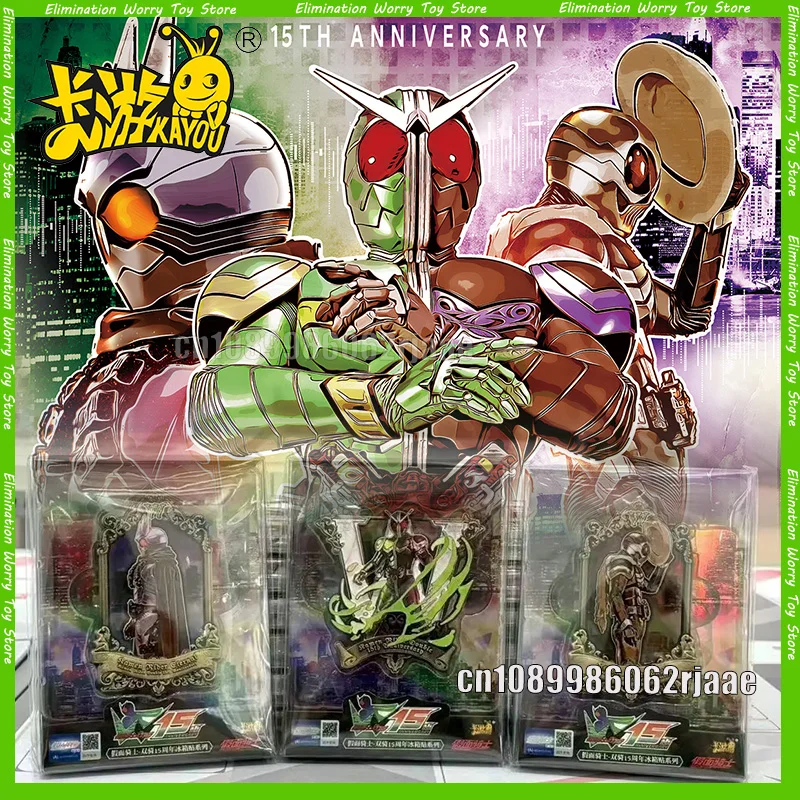 

KAYOU Kamen Rider Double Kick Магнит на 15-летие Kamen Rider Периферийные игрушки Коллекция Модель Орнамент Подарочная игрушка