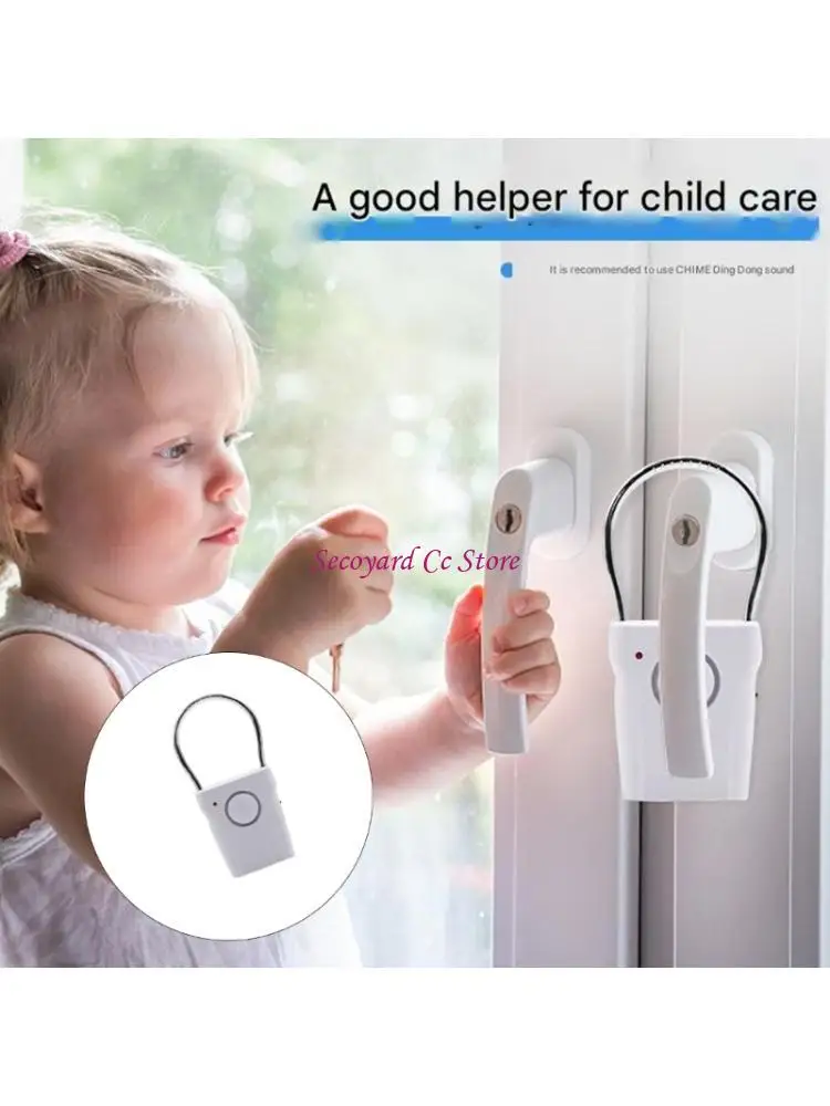 

N3UC Система сигнализации с дверной ручкой, 120 дБ, аварийная сирена, три настройки чувствительности, легкое крепление, домашняя