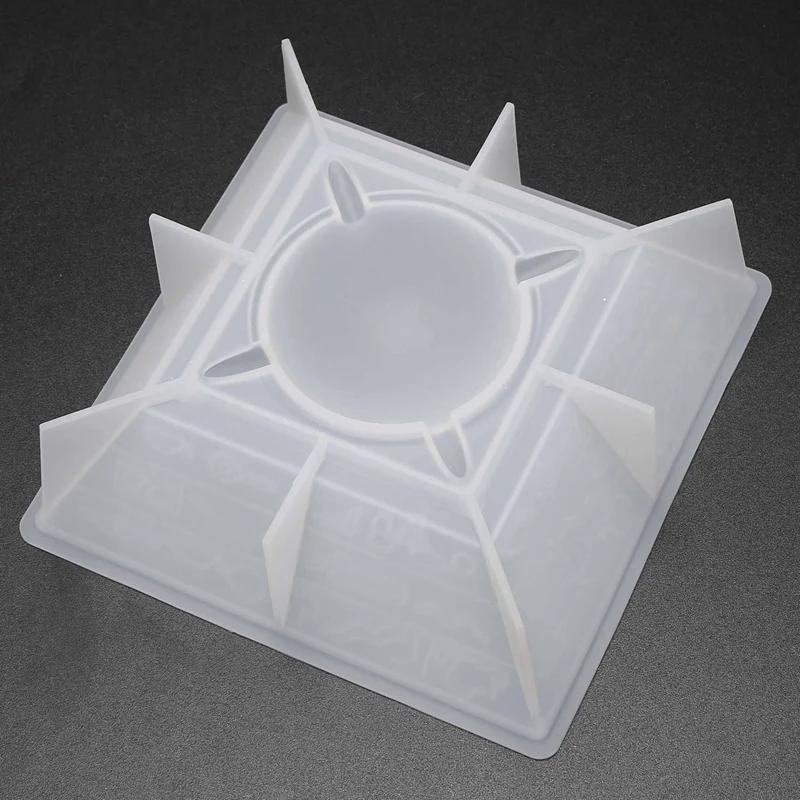 Pyramid Ashtray Epoxy Resin Mold Smoke Storage Box Casting Silicone Mould DIY Crafts Ornaments Making Tools