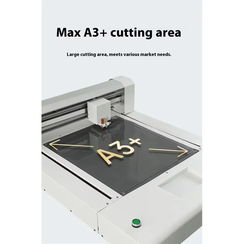 A3 Paper Self Adhesive PVC PET Film Cardboard Intelligent Platform Automatic Edge Patrol Positioning Cutting Machine