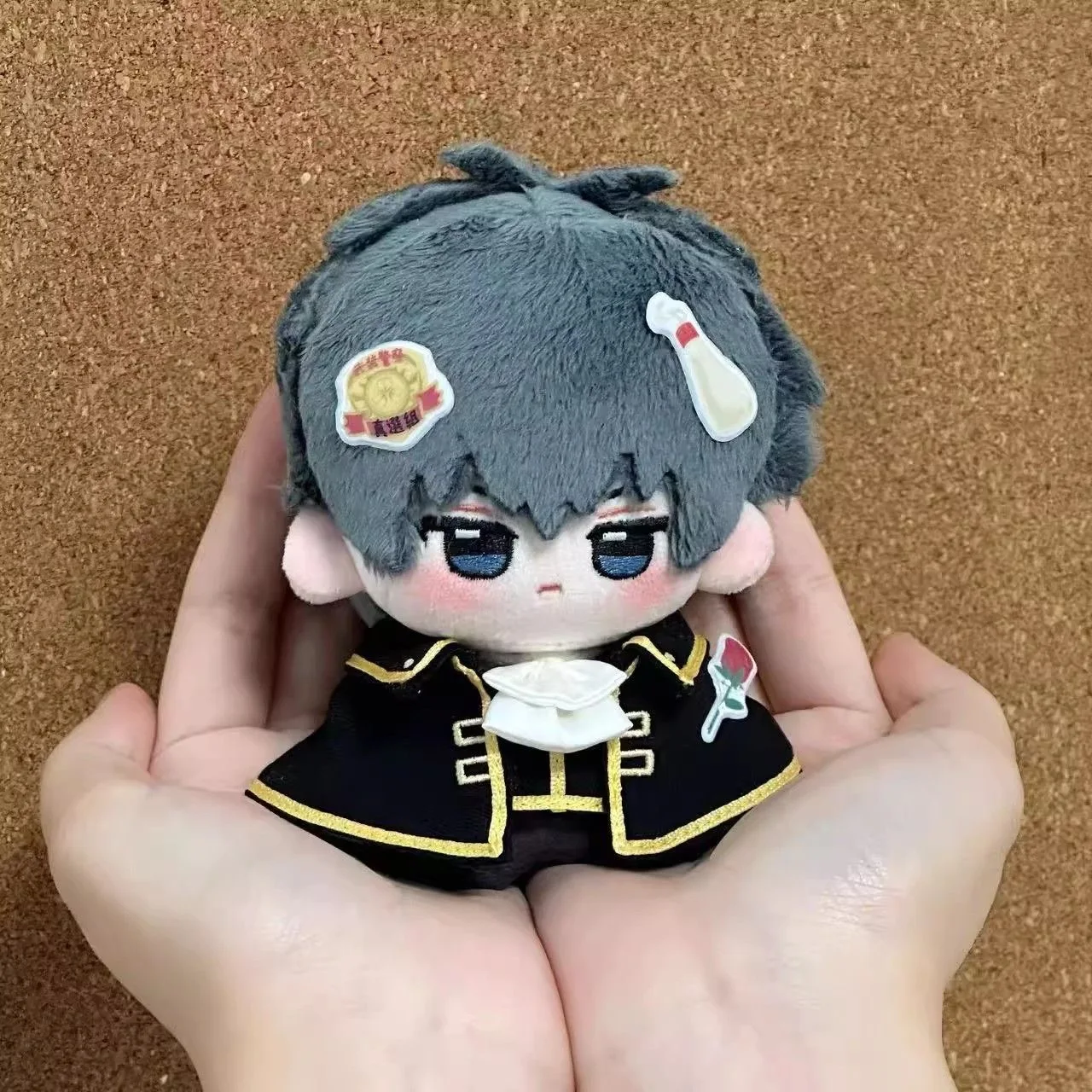 10 سنتيمتر فستان تأثيري عباءة القطن دمية فستان الفضة الروح مروحة دمية عباءة