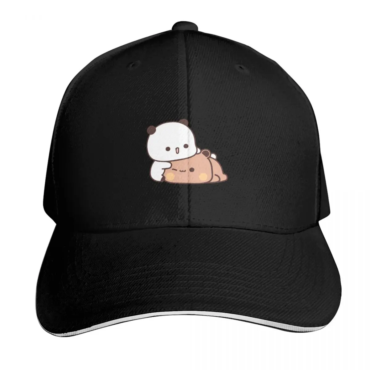 Bear and Panda Bubu Dudu Balloon Baseball Cap Snapback Flat Bill Strapback Dad Hat Six Panel Structured Crown