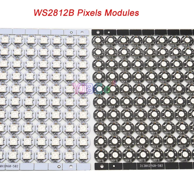 100 / 500 / 1000 Stuks Ws2812b Led Modules Chips & Heatsink Ingebouwde 5050 Rgb Ws2811 Ic Led Board 5V Dc Digitale Pixels Module