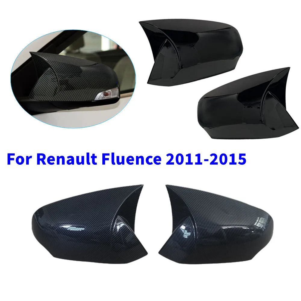 

2 шт. для Renault Fluence 2011-2015, крышка бокового зеркала заднего вида, крышка крыла, наружная дверь, отделка заднего вида, аксессуары для украшения автомобиля