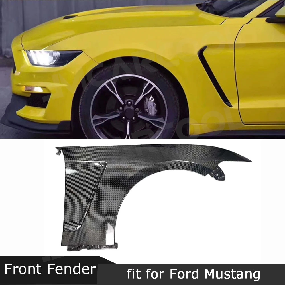 

JMCARCOOL настоящее углеродное волокно, защитная крышка бокового крыла, комплекты кузова для Ford Mustang 2018-2023, автомобильные аксессуары