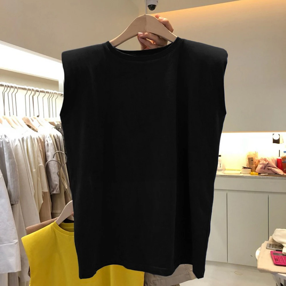 Brand New Vest Pullover Breathable White Dark Brown Y2K T-shirt Fashion Yellow For Women Japanese Loose Korean