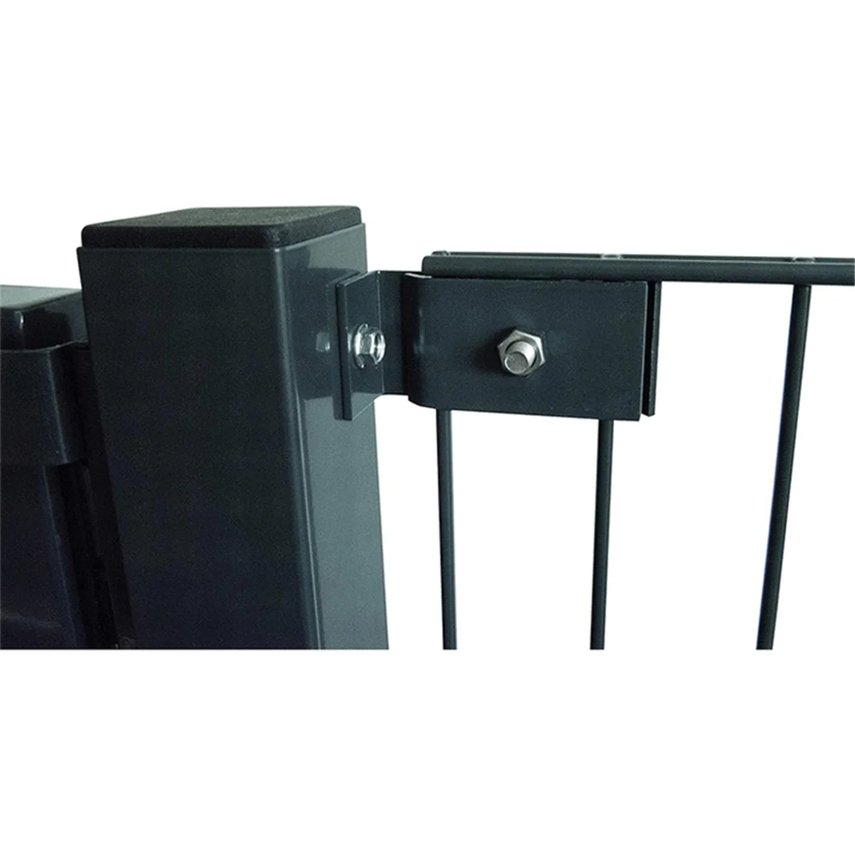 AA25 Mounting Set for Grid Mats, for Attaching to Walls or Posts,Double Rod Mesh Fence Posts,for Double Rod Mesh Fence