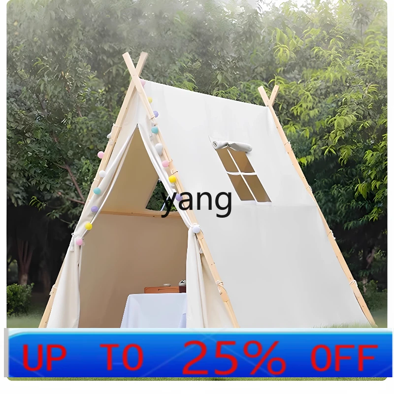lmm Outdoor Internet Celebrity Triangle Tent Hot Pot BBQ Rainproof Small House Starry Sky Camping Tent