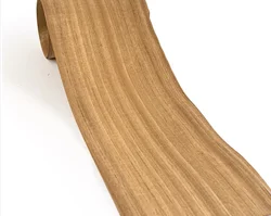 Chapa de madera de grano recto, longitud: 2,5 metros, ancho: 24cm, T: 0,4-0,5mm, rosa amarilla Natural, creación de chapa de marquetería