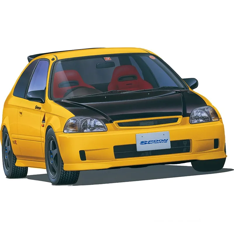 Fujimi 04635 Static Assembled Car Model Toy 1/24 Scale For Honda Spoon Civic Type R (EK9) Car Model Kit