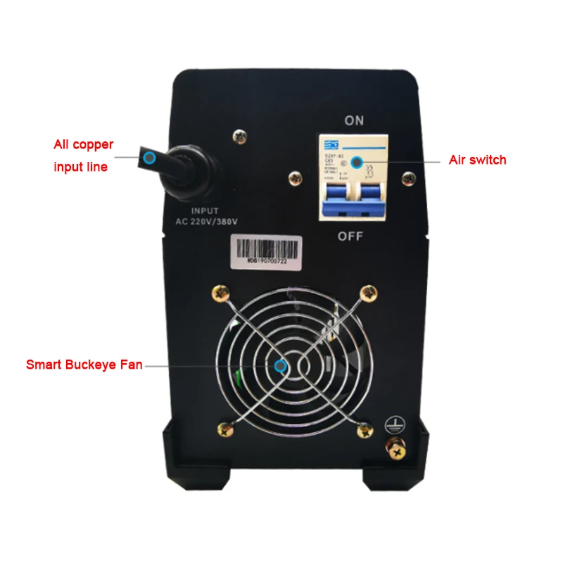 Imagem -04 - Máquina de Solda Elétrica de Dupla Tensão Doméstica Máquina de Solda Inteligente dc All-copper Grau Industrial Igbt 315 v 220v 380v